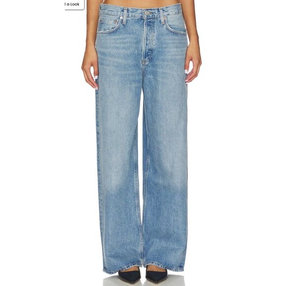 Agolde Relaxed Low Slung Baggy Jeans Libertine-sz 28 - Picture 1 of 11